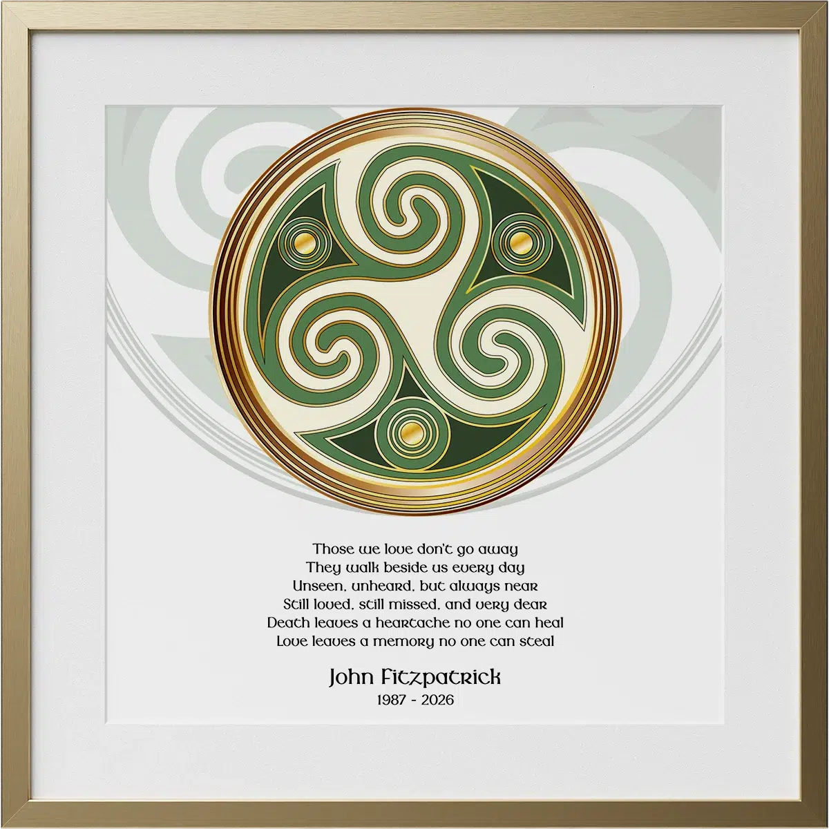 Antrim Irish Blessing - Framed Print Gift